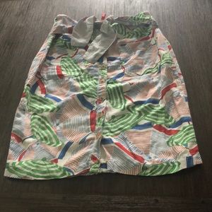 Skirt with beautiful summer pattern